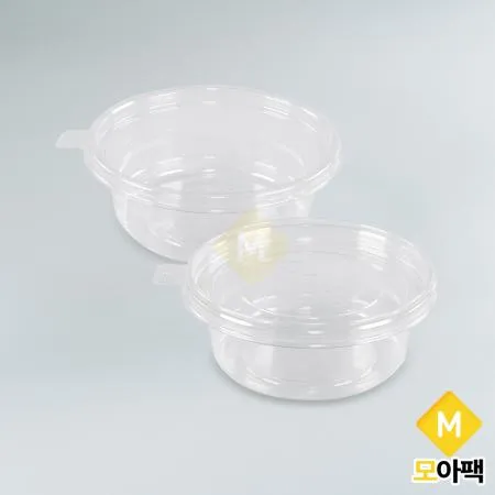 소 투명 BU 반찬용기 125파이 600개세트 (몸통+뚜껑)