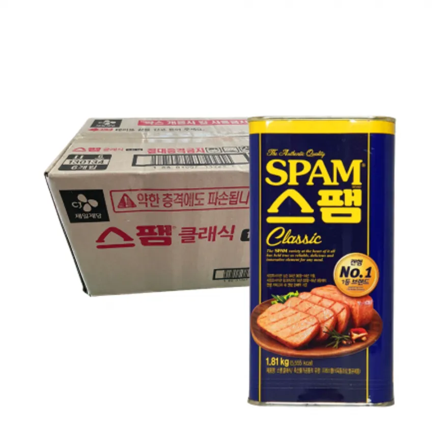 씨제이 스팸 클래식 1.81kg 6캔 (1박스) 이미지