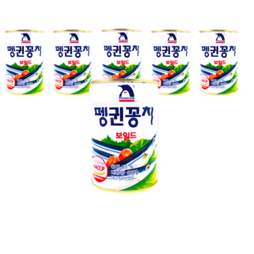 펭귄 꽁치 400g 6캔 이미지