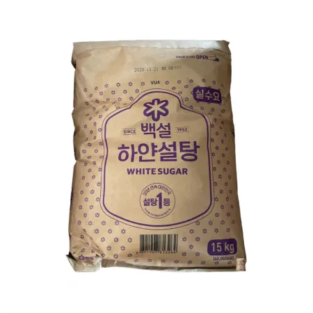 CJ제일제당 백설 하얀설탕 15kg 1박스