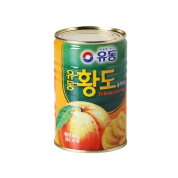 유동 황도 슬라이스 400g 24캔