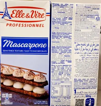 마스카포네크림치즈테트라팩1리터프랑스1개