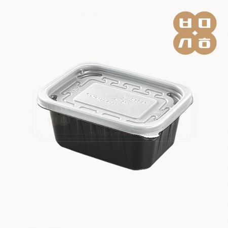 [JH] 일회용 반찬용기 미니죽용기 400ml 흑색 600개세트