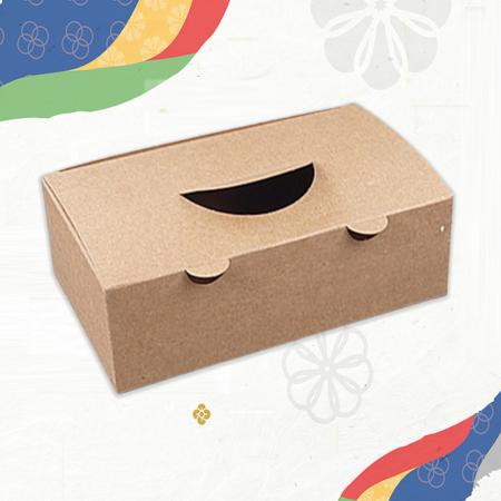 [YB] 크라프트 치킨박스 [대] 무지 200개(1박스)