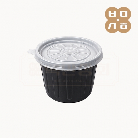 [JH] 일회용 105파이 국물용기 소스컵 특대 흑색 1000개세트