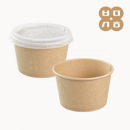 [샘플] PT 종이용기 내추럴크라프트(850cc) 1개