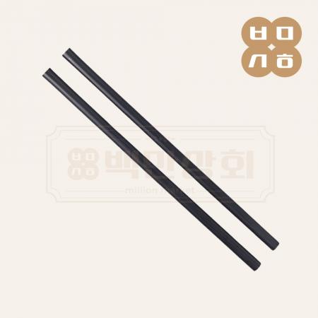 플라스틱 빨대 21cm 흑색 10000개 KO (벌크포장)