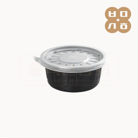 [배송지연] [AJ]일회용 105파이 PS국물용기(흑색) 소 1000개 세트 (합포장)