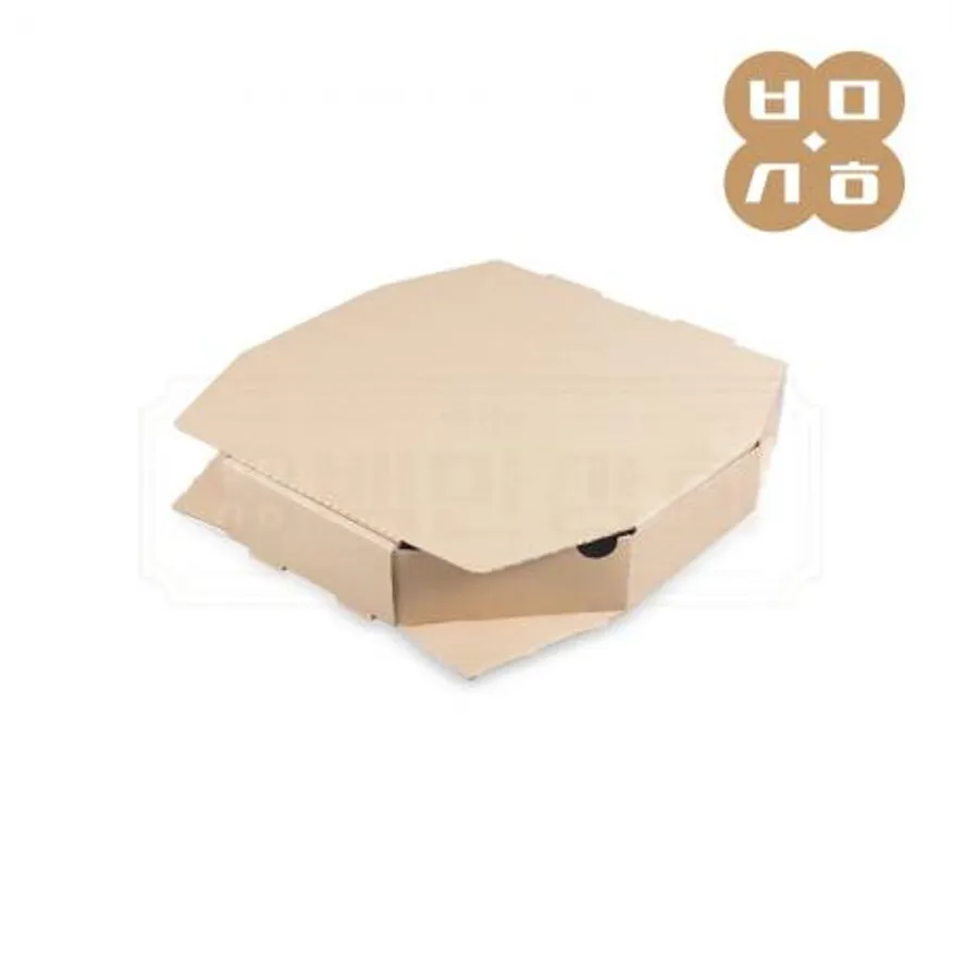 10인치 크라프트 피자박스 팔각 100개 CN 이미지
