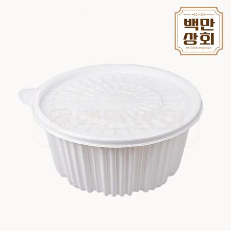 [FP]220파이 탕용기 중(백색) 200개세트(몸통+뚜껑)