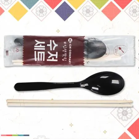 [CN] 일회용수저세트 [숟가락+젓가락]500개