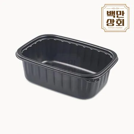 [JH] 일회용 신형 죽용기 대 흑색 500개세트