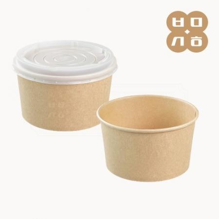 [샘플] PT 종이용기 내추럴크라프트(1200cc) 1개