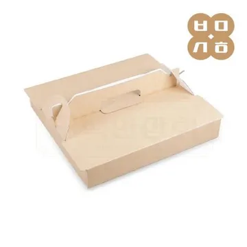 13인치 크라프트 피자박스 손잡이 100개 CN