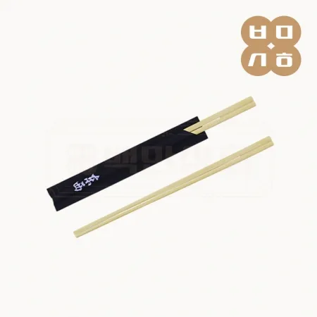 [KO]일회용 젓가락 대나무 반포장 블랙 24cm 2000개