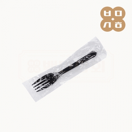 [TY] 일회용 다용도A 포크 개별포장 흑색 1박스1500개