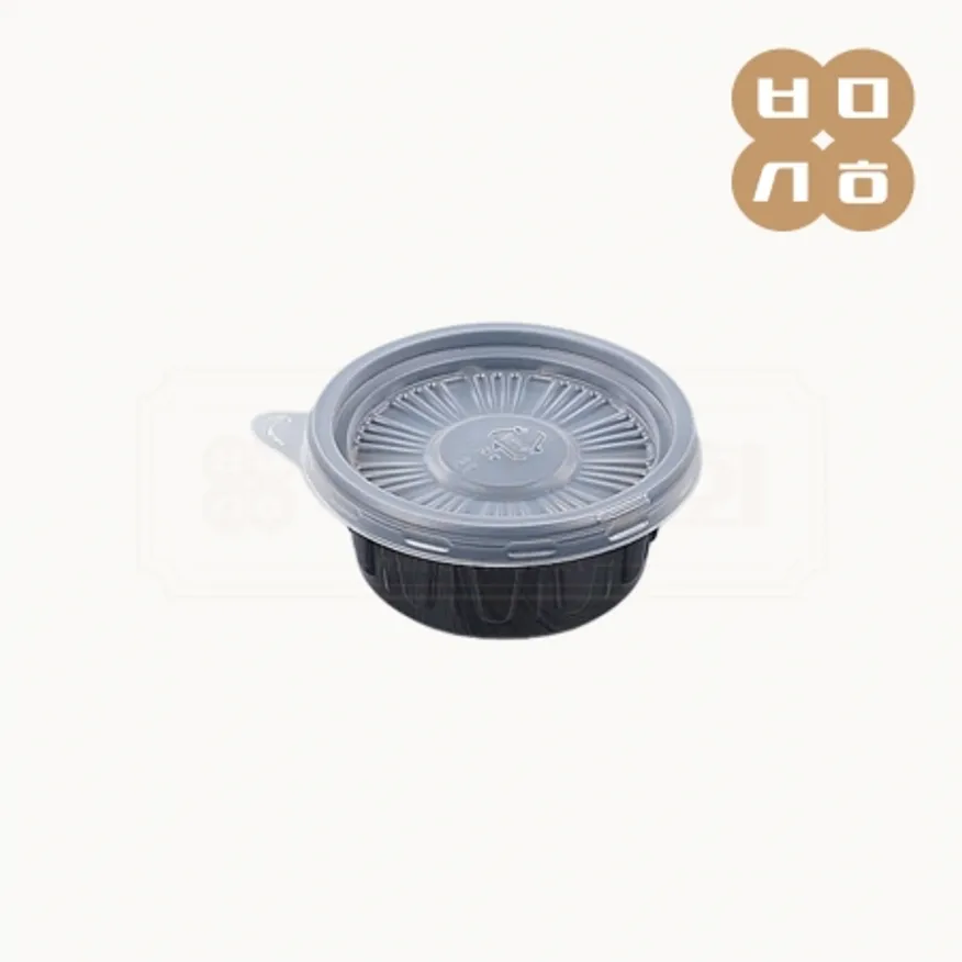 BK 소스용기 70파이 소 (흑색) 2000개세트 (합포장) 이미지