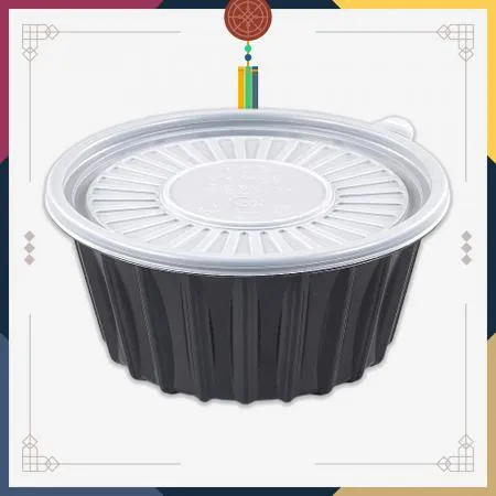 [CN] 195파이 냉면용기(대) 흑색 400개세트 