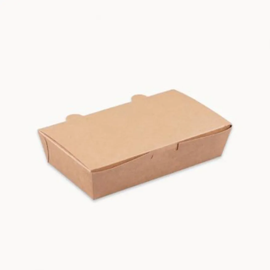 종이도시락 크라프트 (CN/1호) 김밥포장 배달용기 400개 이미지