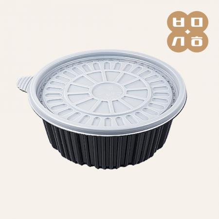 [FP] 210파이 탕용기(소) 흑색 200개세트(몸통+뚜껑)