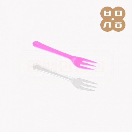 [BW]일회용 샐러드포크(분홍) 벌크포장 4000개