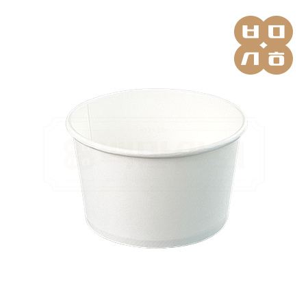 [PT] 일회용 750CC 종이용기 무지 1000개세트(뚜껑_FP백색뚜껑)