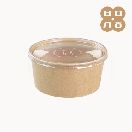 [샘플] PT 종이용기 내추럴크라프트(1100cc) 1개