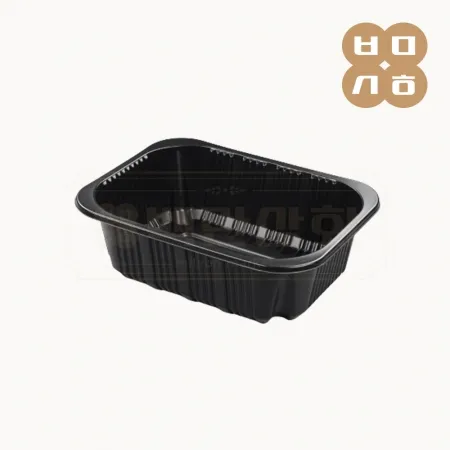 [AJ]일회용 실링용기 19156(흑색) 600개 [1박스]