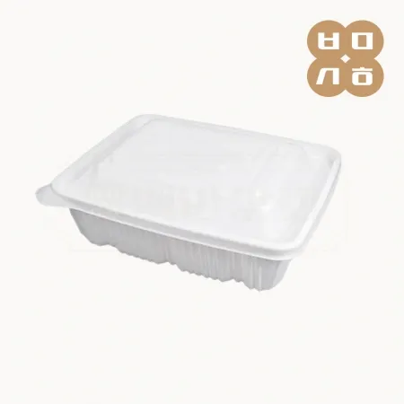 [JH] 일회용 사각찜용기 중 백색 100개세트