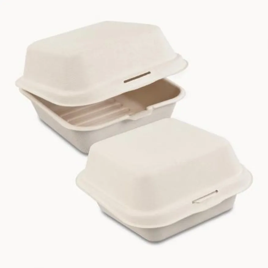 펄프 햄버거용기 CN(CS) B-003 크라프트 500개 이미지