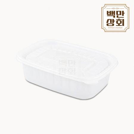 [JH] 일회용 신형 죽용기 대 반투명 500개세트