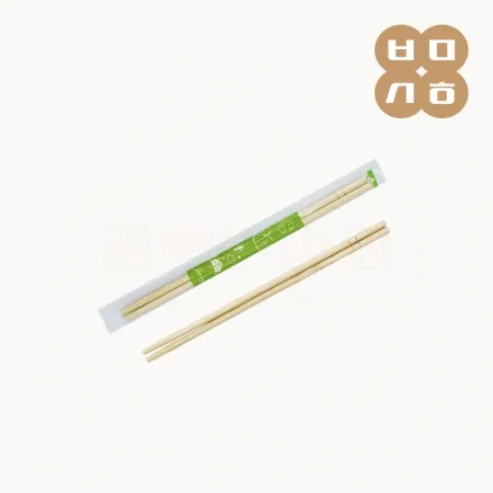 [KO]일회용 젓가락 둥근대나무 OPP포장 그린 1000개