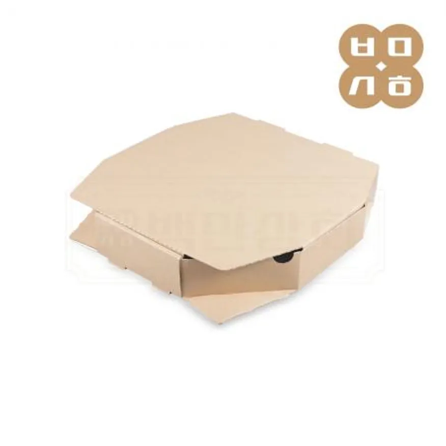 13인치 크라프트 피자박스 팔각 100개 CN 이미지