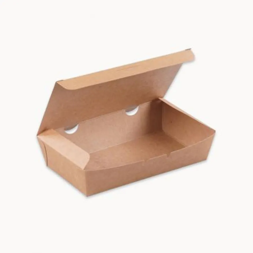 종이도시락 크라프트 (CN/1호) 김밥포장 배달용기 400개 이미지