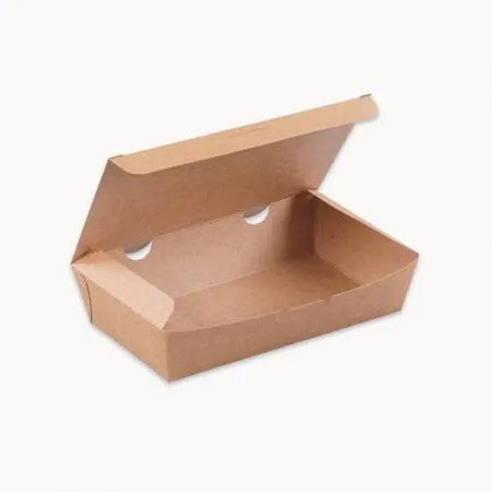 종이도시락 크라프트 (CN/1호) 김밥포장 배달용기 400개 이미지