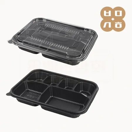 [소량] 도시락용기(JH/신형/6칸) 200개세트 (합포장)