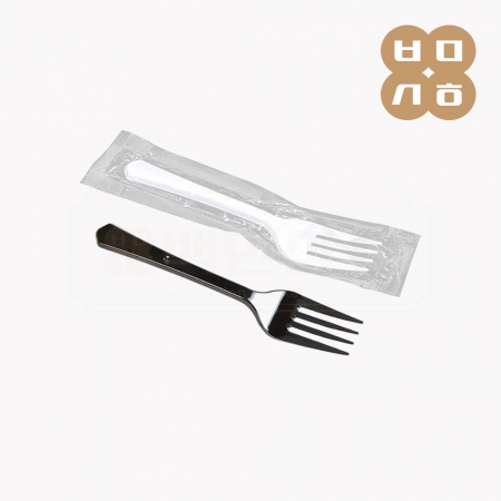 [BW]일회용 포크(흑색) 개별포장 2000개