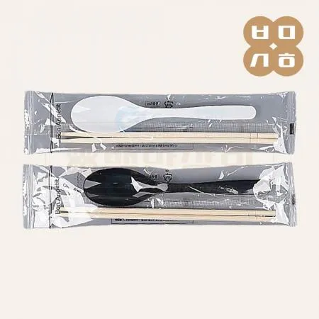 [KO] 일회용 BON 수저세트 OPP포장 숟가락 젓가락 배달용(백색) 500개
