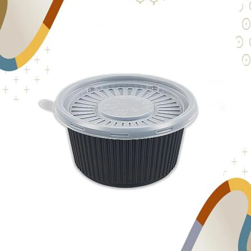 105파이 국물용기 중 흑색 KNP 1000개세트 (합포장) 이미지