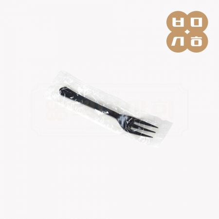 [BW]일회용 샐러드포크(흑색) 개별포장 4000개