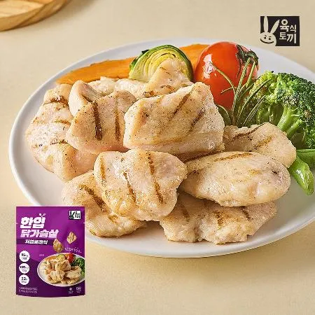 육식토끼 한입 닭가슴살 100g 저염 클래식 50팩