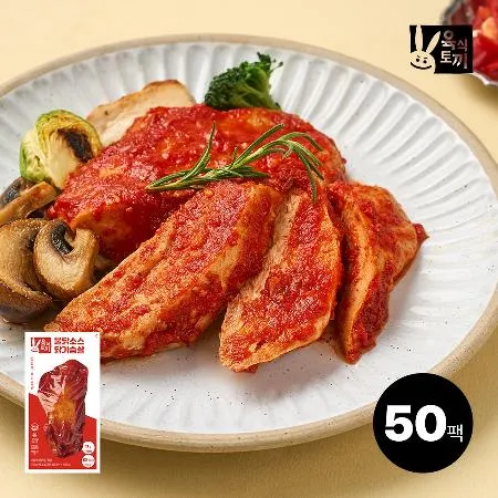 육식토끼 소스 닭가슴살 100g 불닭소스 50팩