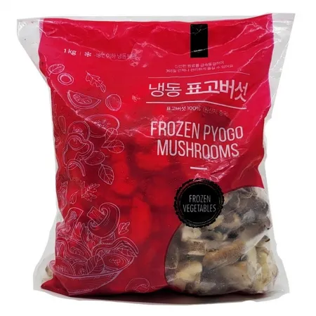 냉동야채 표고버섯 슬라이스 10mm 1kg