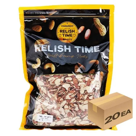 1박스) 랠리쉬타임 껍질있는 아몬드슬라이스 500g x 20개입