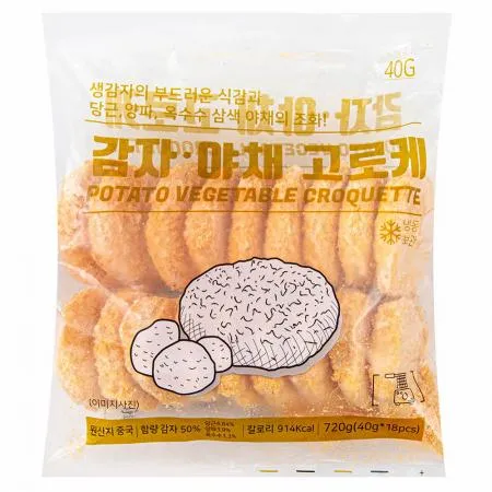 지엔씨 감자야채고로케 720g(40g*18)