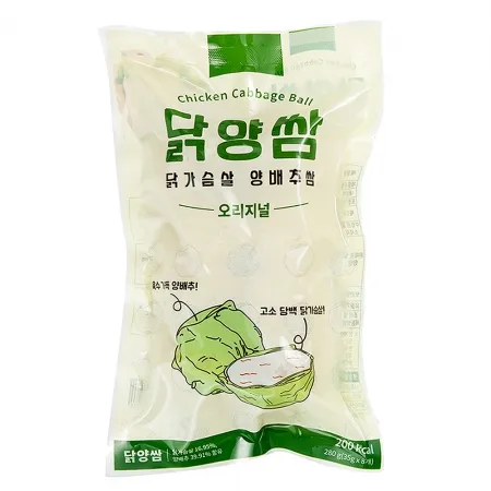 냉동 닭가슴살양배추쌈 8입 280g 이미지