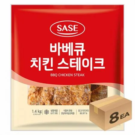 1박스) 사세 냉동 바베큐 치킨 스테이크 1.4kg x 8개입 이미지