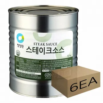 1박스) 청정원 스테이크소스 3.3kg x 6개입