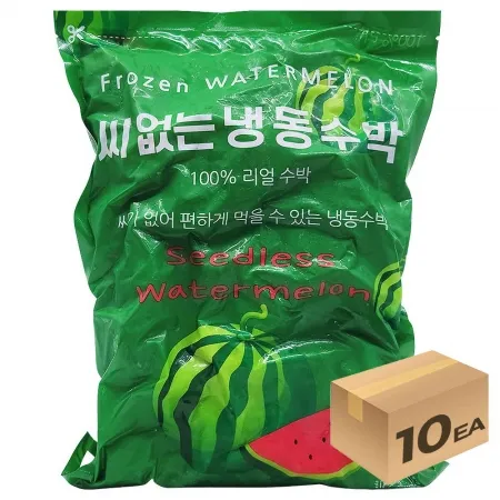 1박스) 씨없는 냉동 수박 다이스 1kg x 10개입