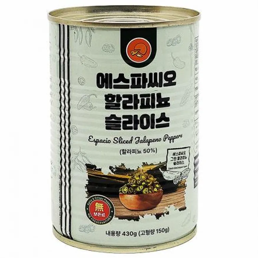 에스파씨오 할라피뇨 젬릭 슬라이스 430g 이미지